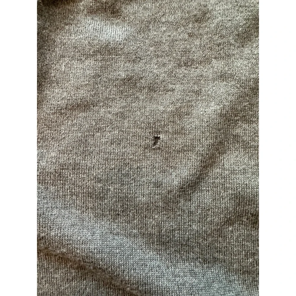 Banana Republic Mens Merino Wool Crewneck Sweater Green Elbow Patches Size M